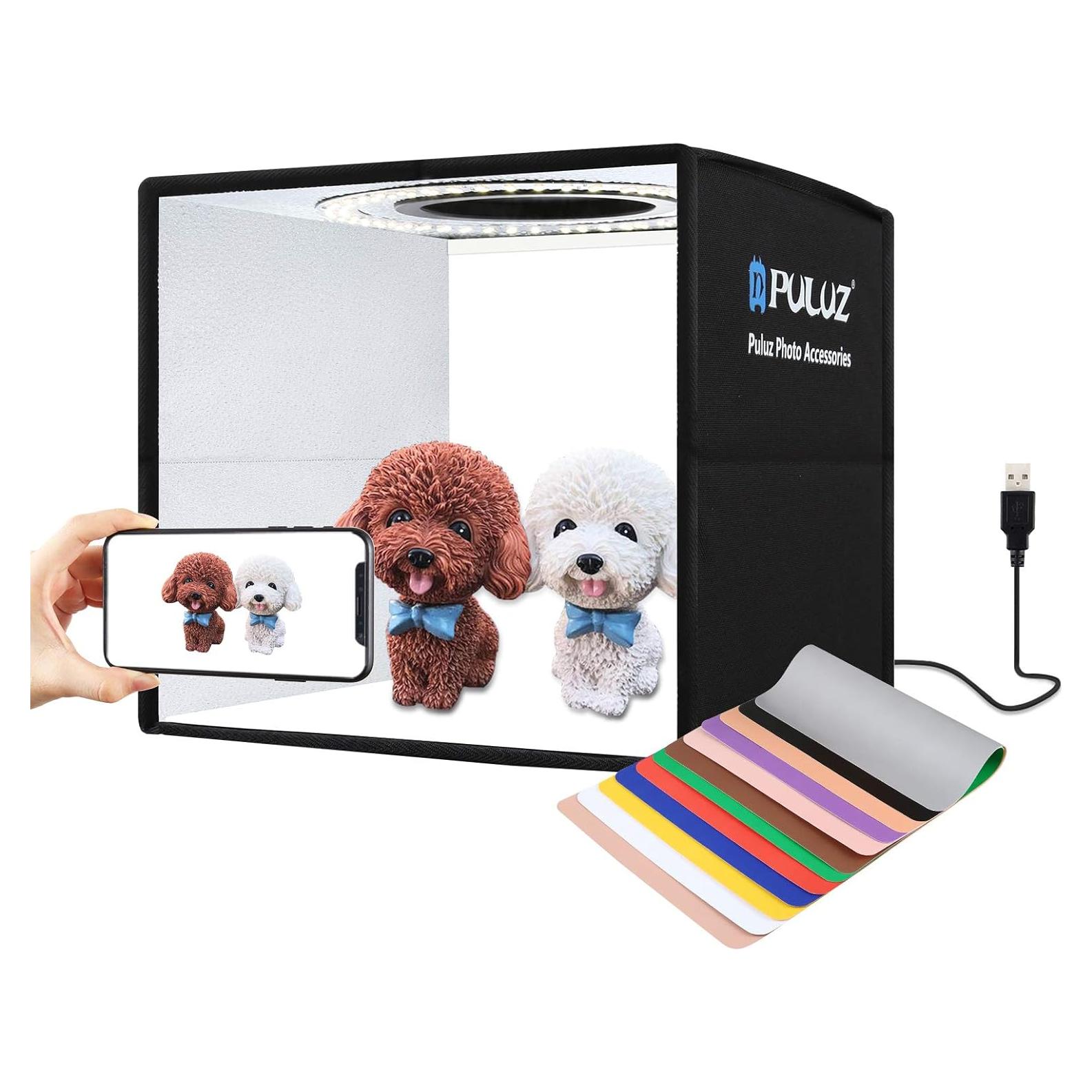 Estudio Fotográfico PULUZ 25cm Plegable con 12 Fondos