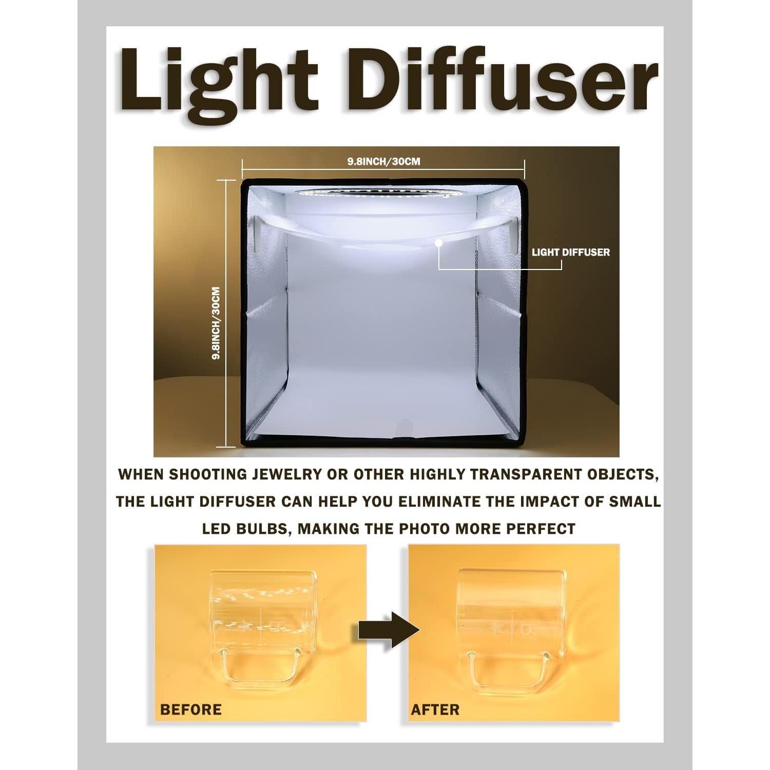 Estudio Fotográfico PULUZ 25cm Plegable con 12 Fondos