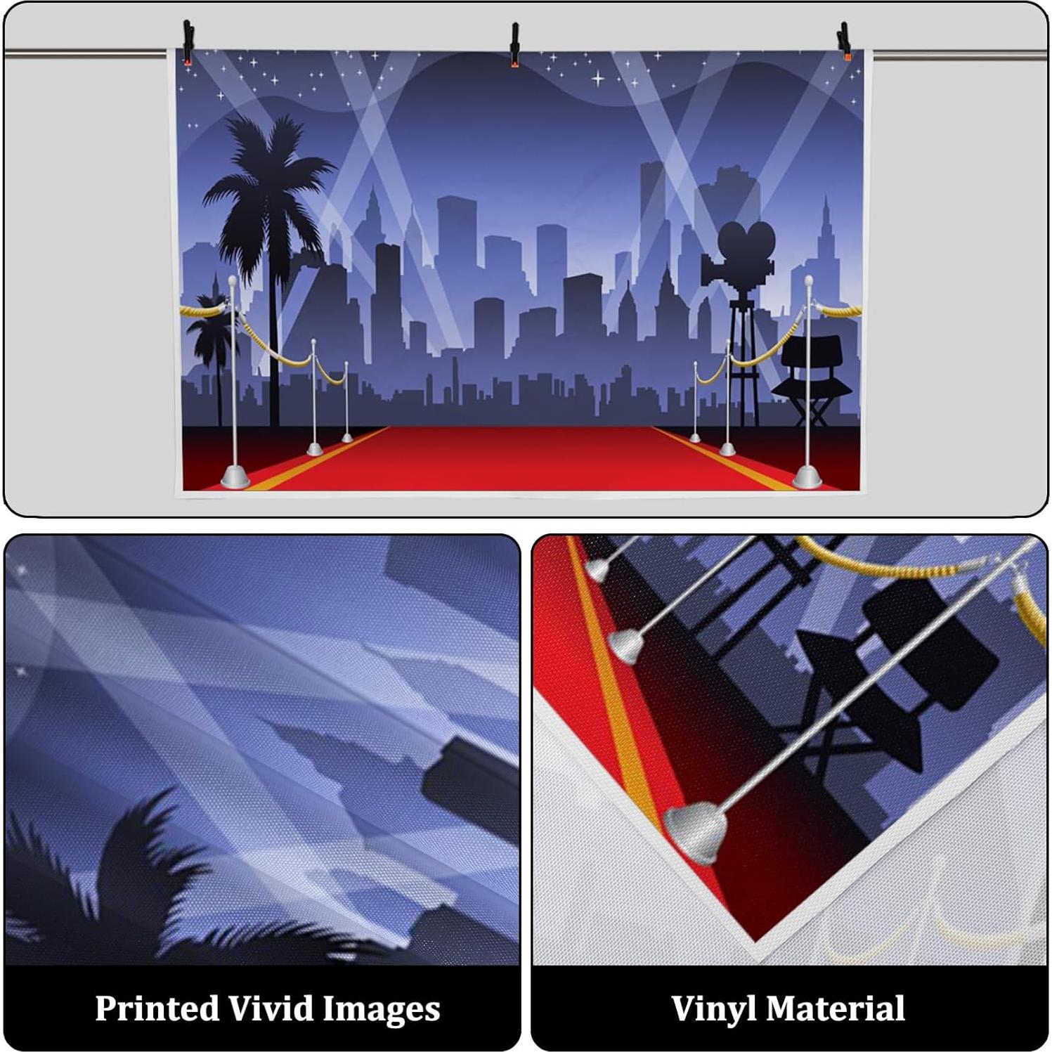 Fondo de Fotografía Vinilo AOFOTO 3x2.2m Rojo para Eventos