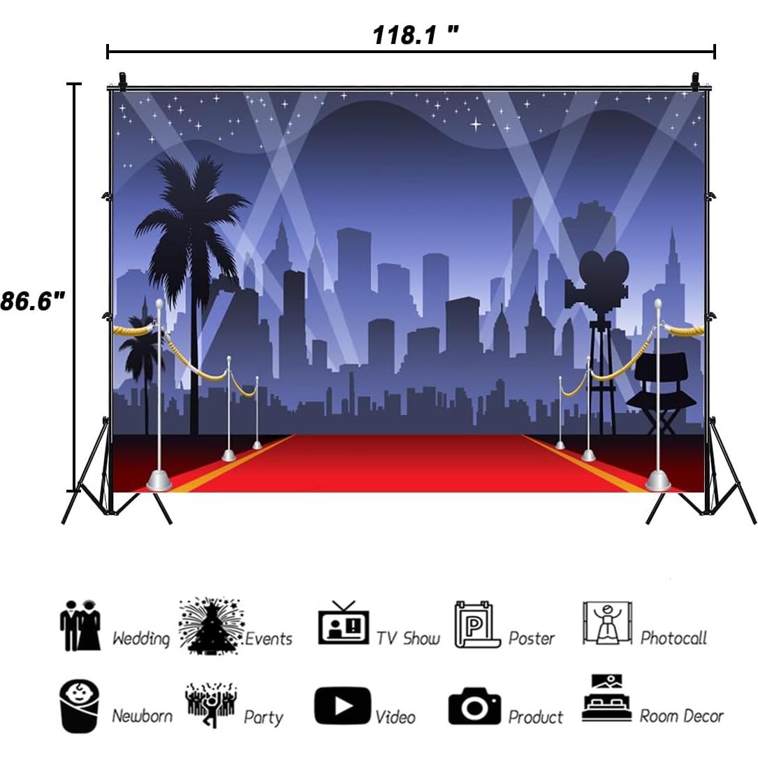 Fondo de Fotografía Vinilo AOFOTO 3x2.2m Rojo para Eventos