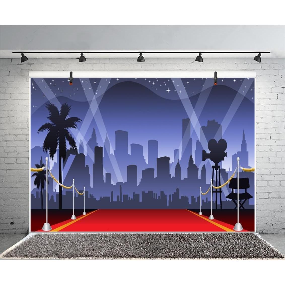 Fondo de Fotografía Vinilo AOFOTO 3x2.2m Rojo para Eventos