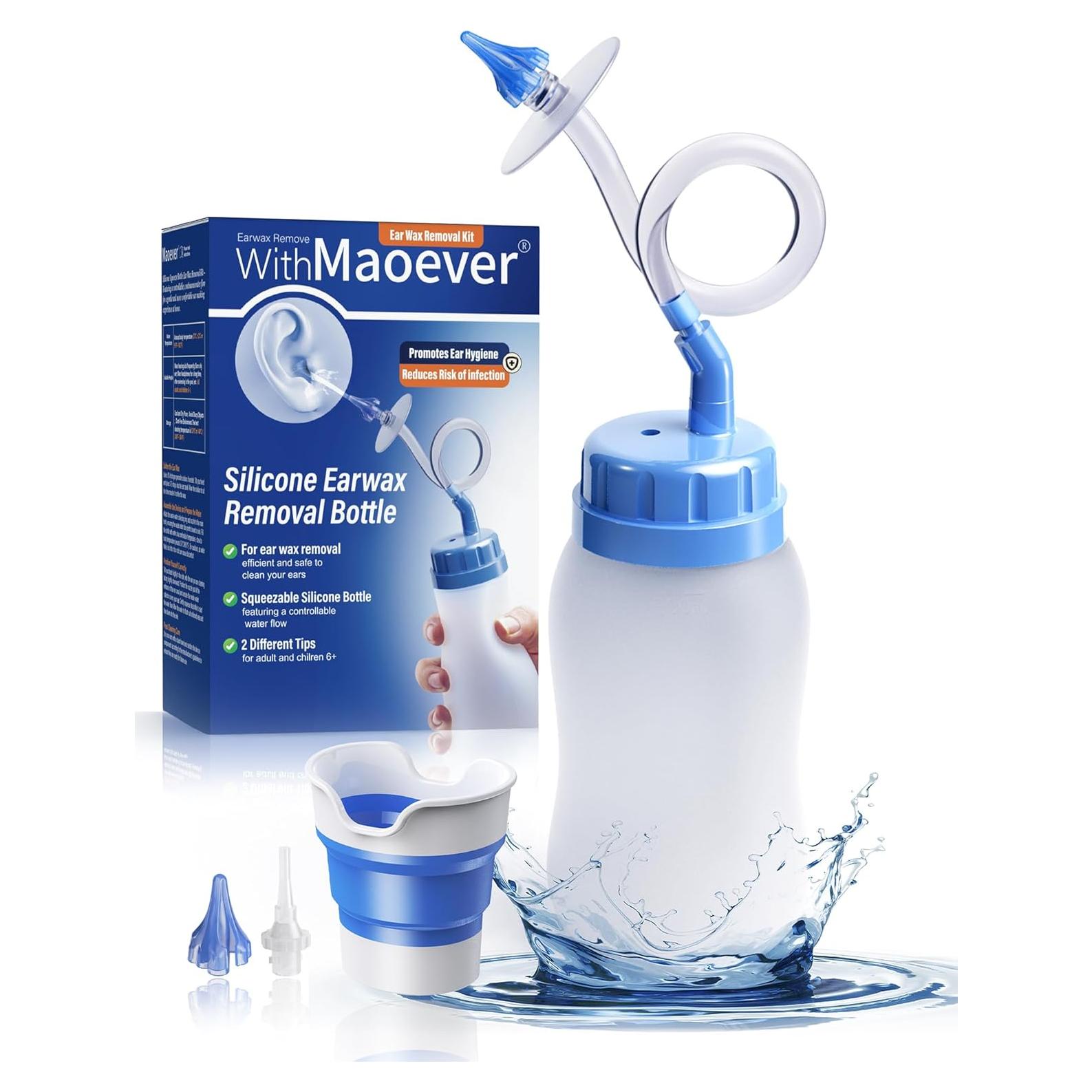Kit de Eliminación de Cerumen MAOEVER con Recipiente Plegable