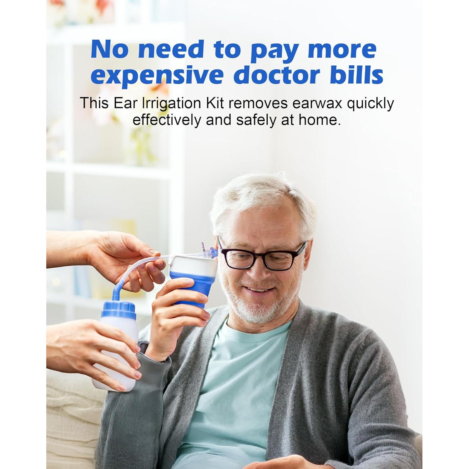 Kit de Eliminación de Cerumen MAOEVER con Recipiente Plegable