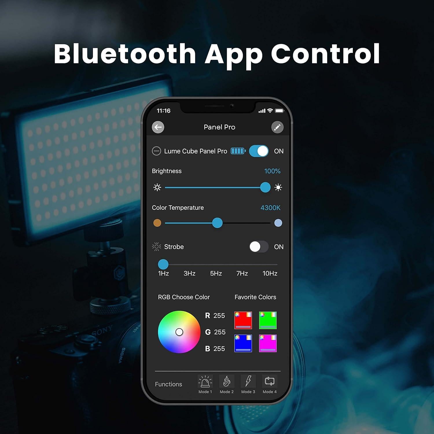 Lume Cube RGB Panel Pro 2.0 Luz LED Ajustable para Cámara