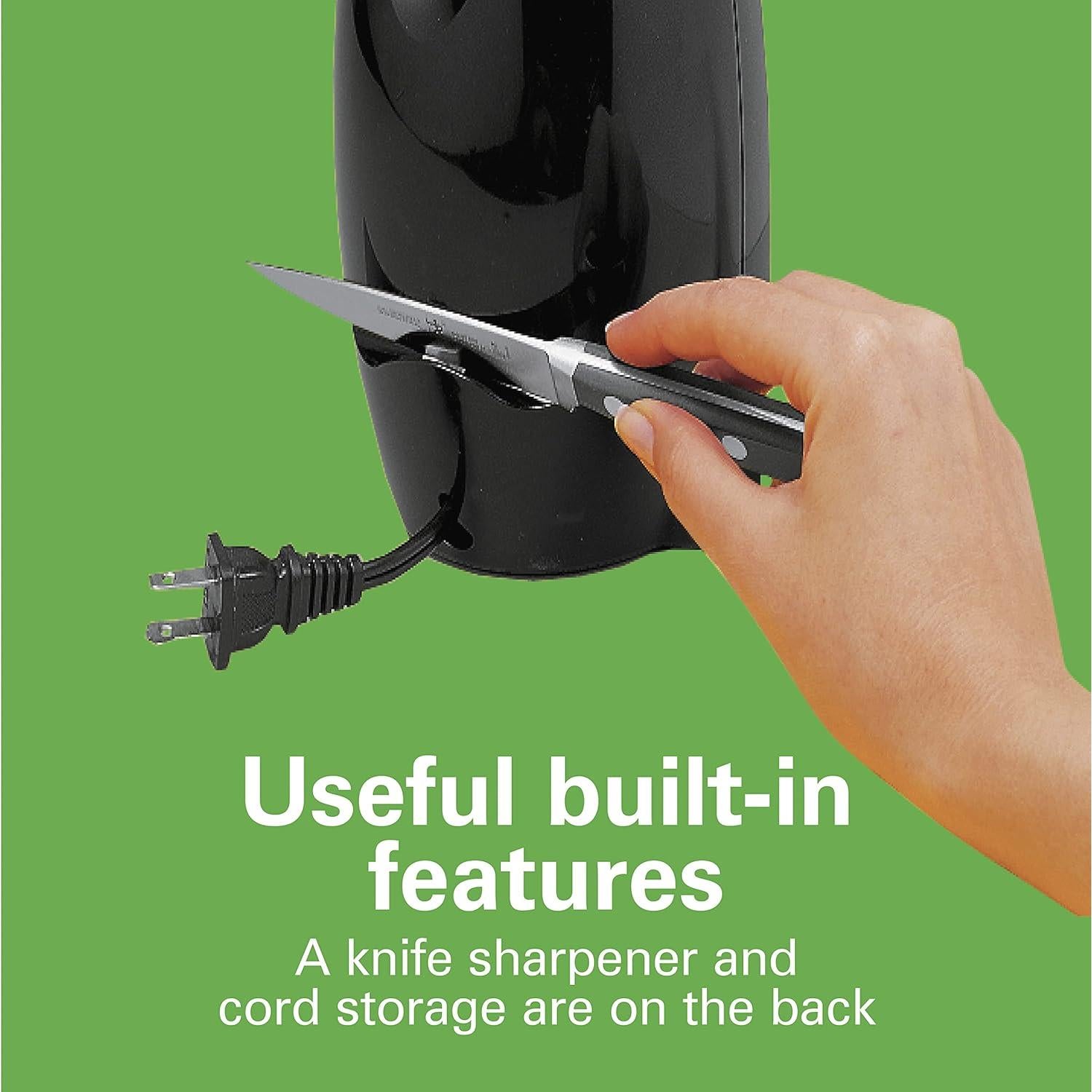 Abrelatas Eléctrico Hamilton Beach 76380Z Extra Alto Negro