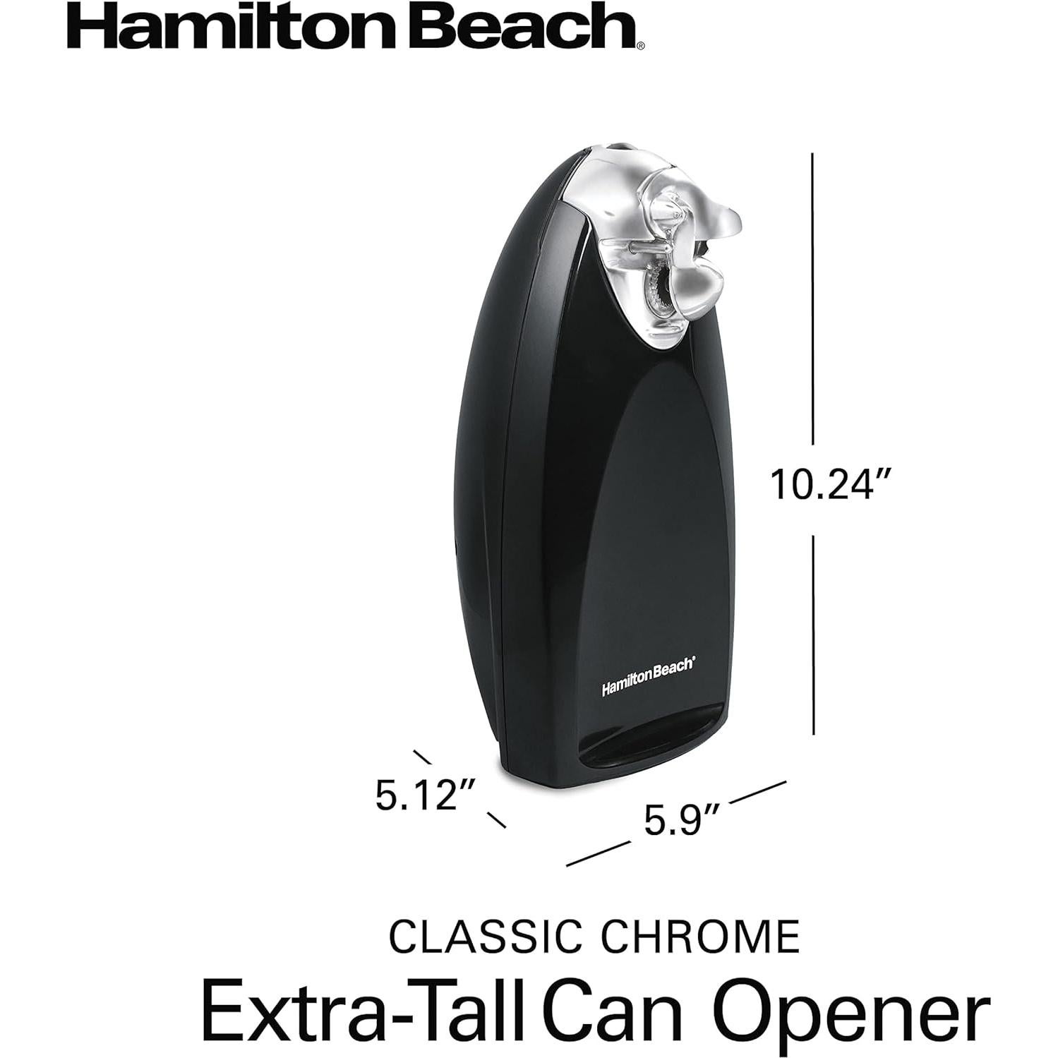 Abrelatas Eléctrico Hamilton Beach 76380Z Extra Alto Negro