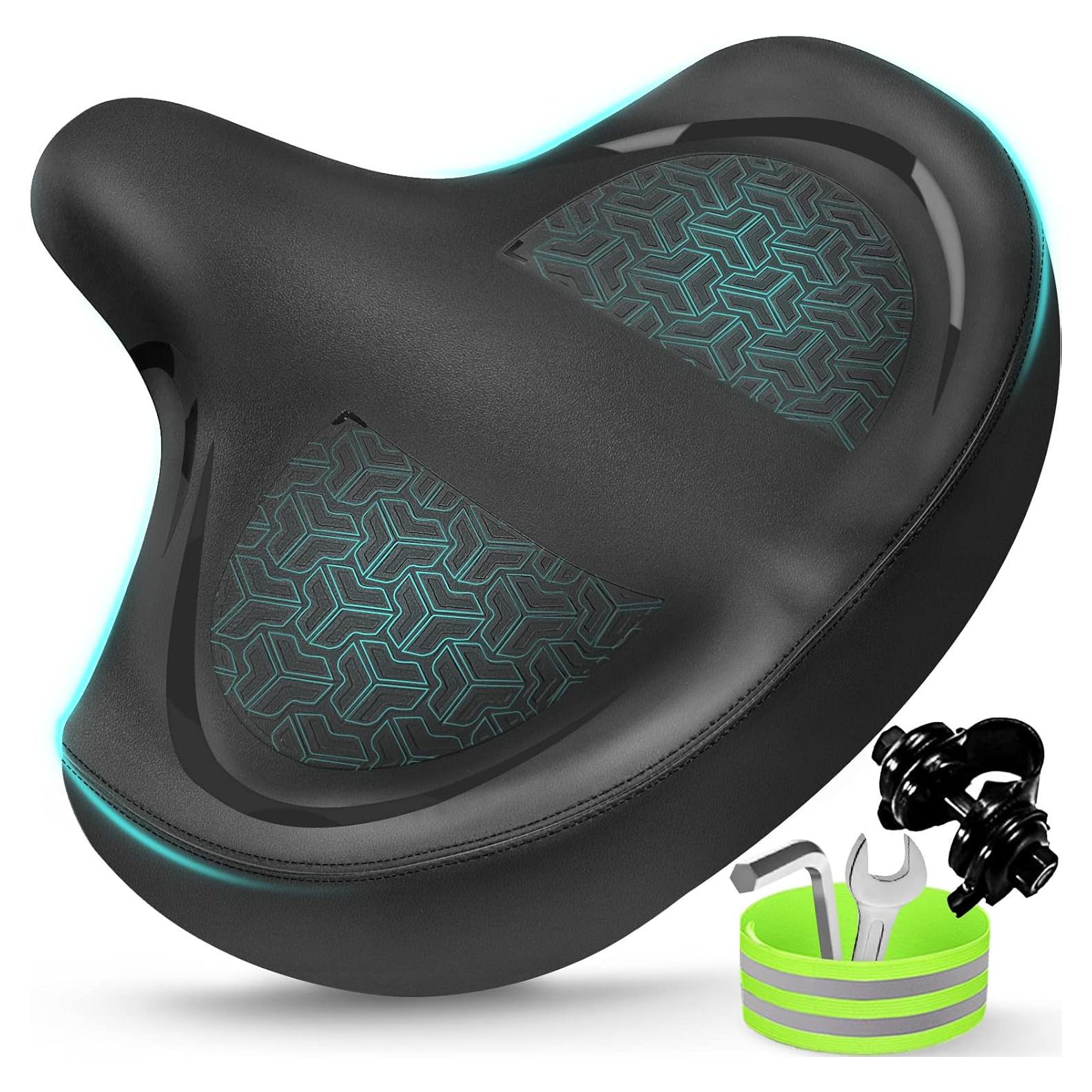 Cojín de Asiento de Bicicleta Twomaples 2024 Extra Ancho