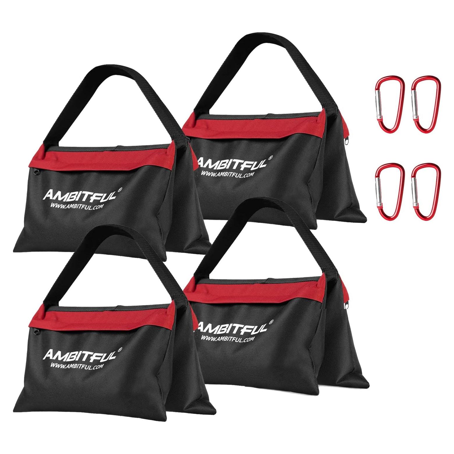 Bolsas de Arena AMBITFUL para Estudio de Fotografía - 4 Piezas