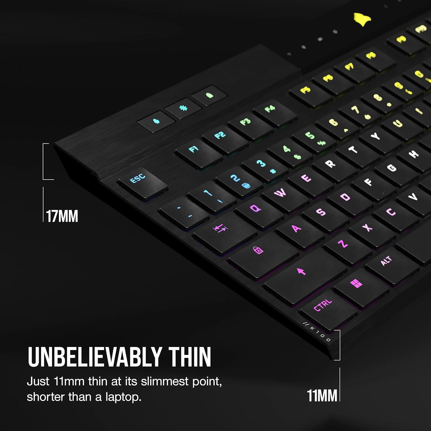 Teclado Mecánico Corsair K100 AIR Inalámbrico RGB - Negro