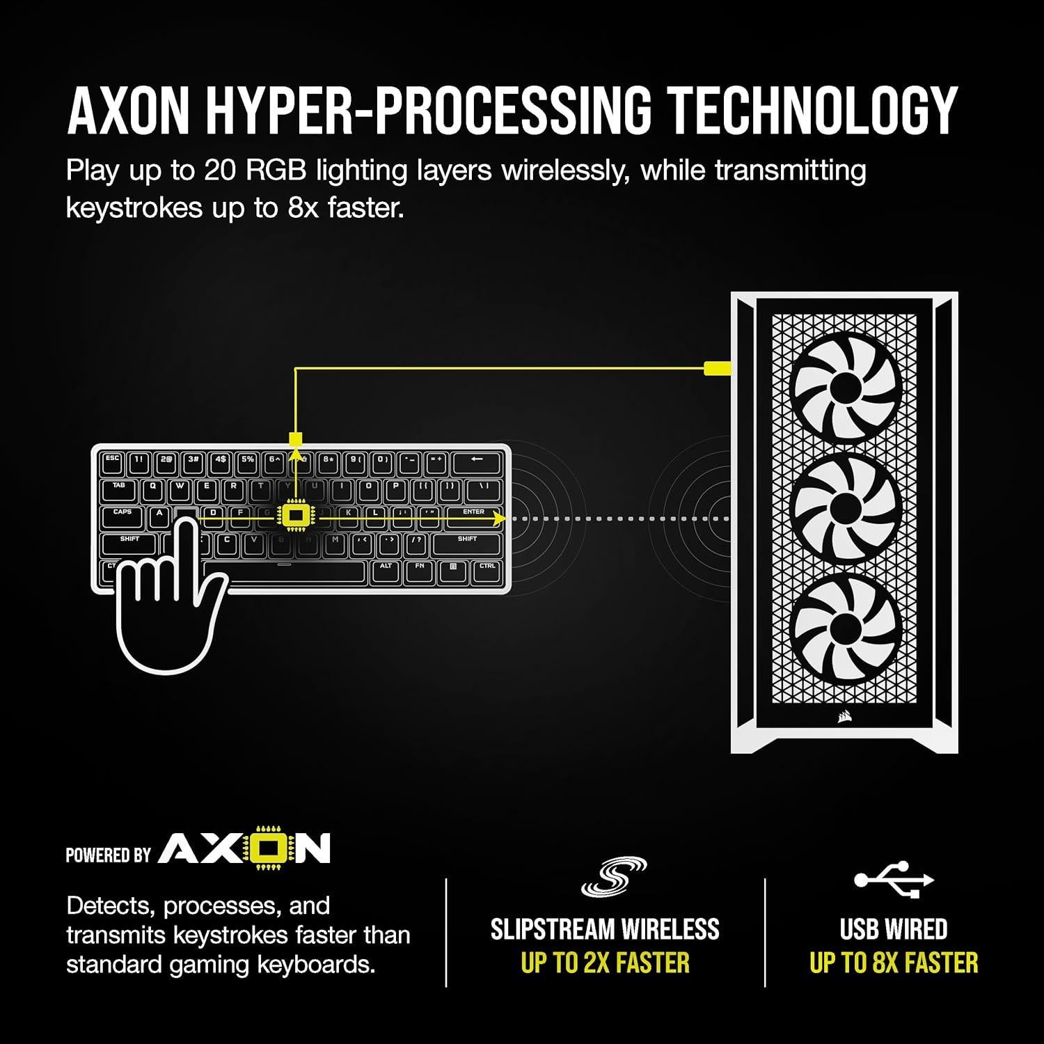 Teclado Mecánico Corsair K100 AIR Inalámbrico RGB - Negro