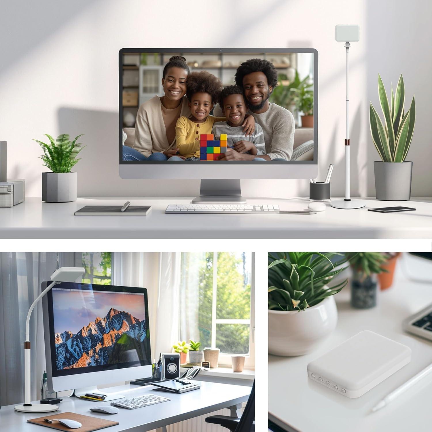 Luz de Escritorio LED Anautin D6 con Soporte Telescópico CRI97+