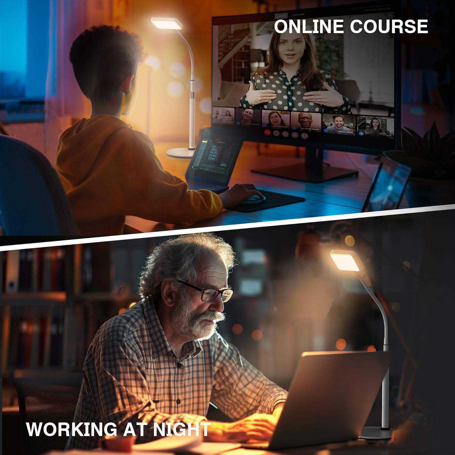 Luz de Escritorio LED Anautin D6 con Soporte Telescópico CRI97+