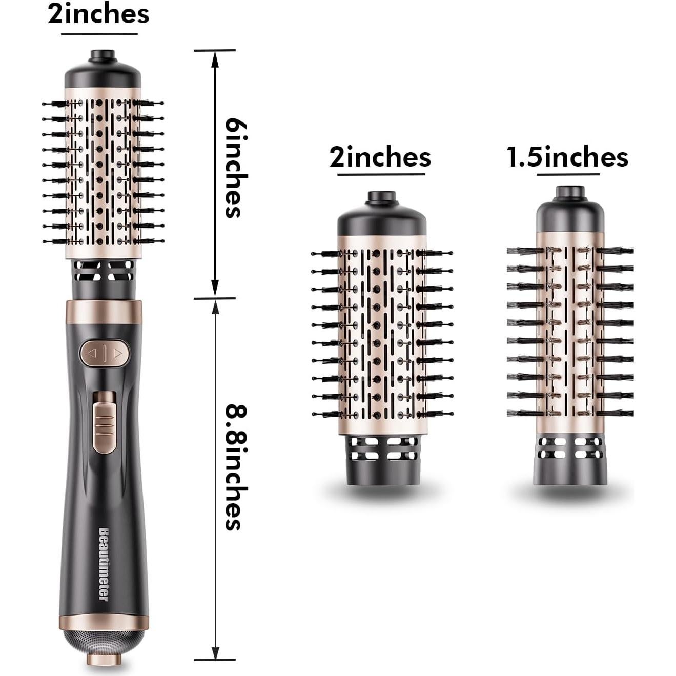 Cepillo Secador Rotatorio Beautimeter 3-en-1 5.08 cm 3.81 cm