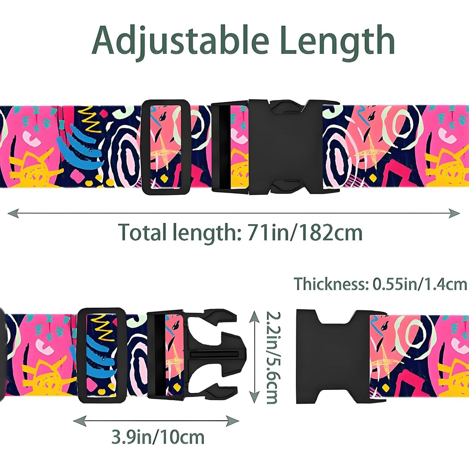 Correas de Equipaje Nemubao 2-LSFS187 Ajustables 0.91-1.83m