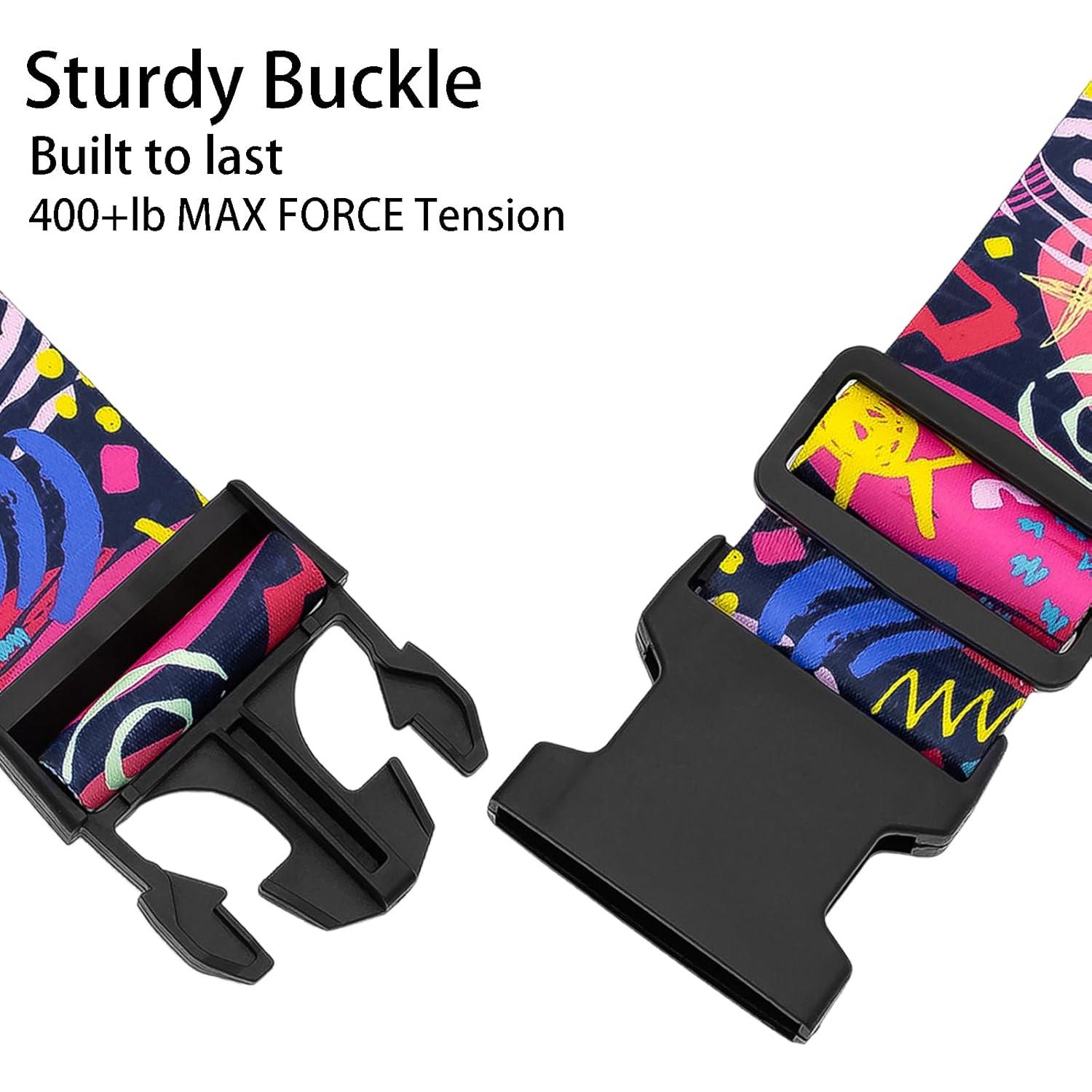 Correas de Equipaje Nemubao 2-LSFS187 Ajustables 0.91-1.83m