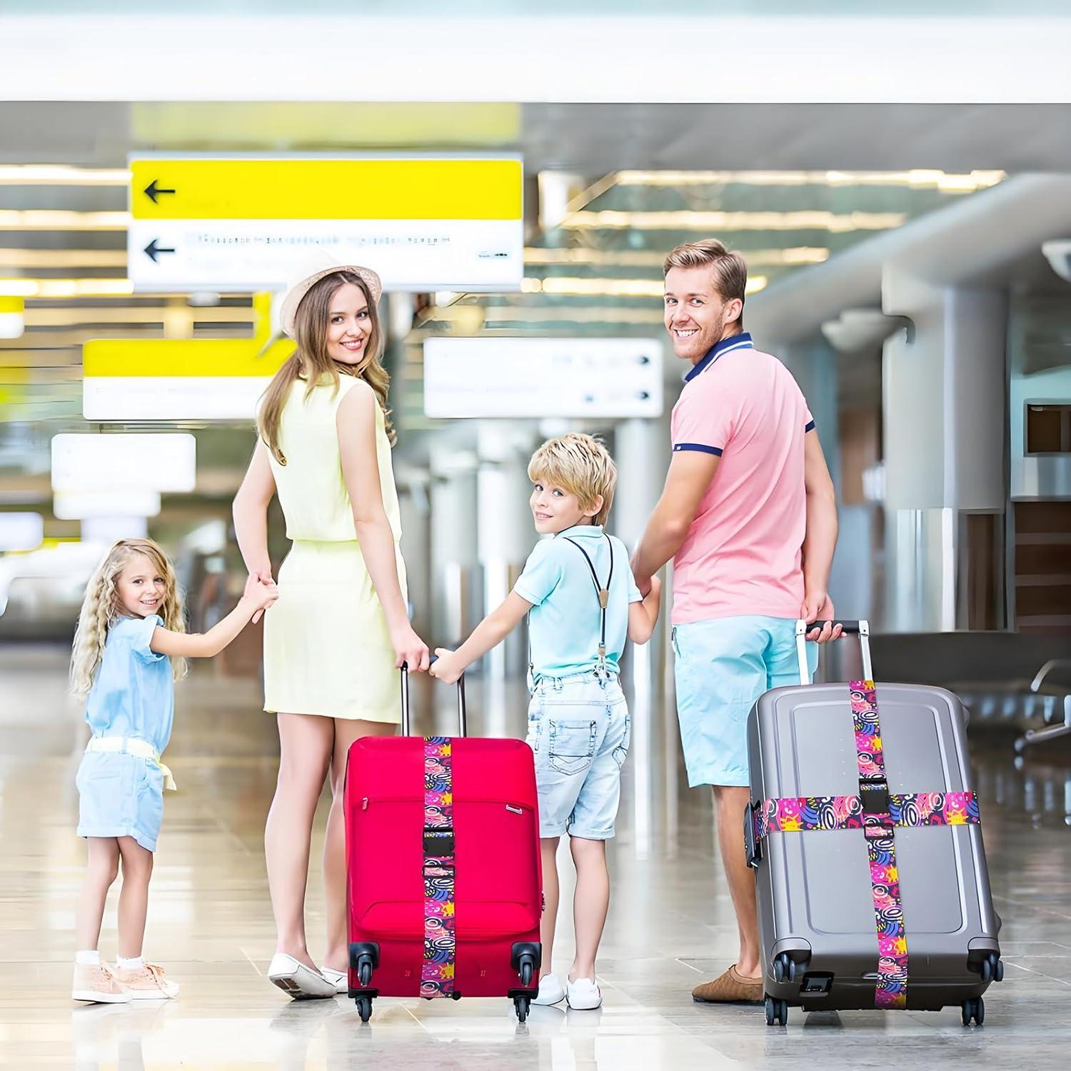 Correas de Equipaje Nemubao 2-LSFS187 Ajustables 0.91-1.83m