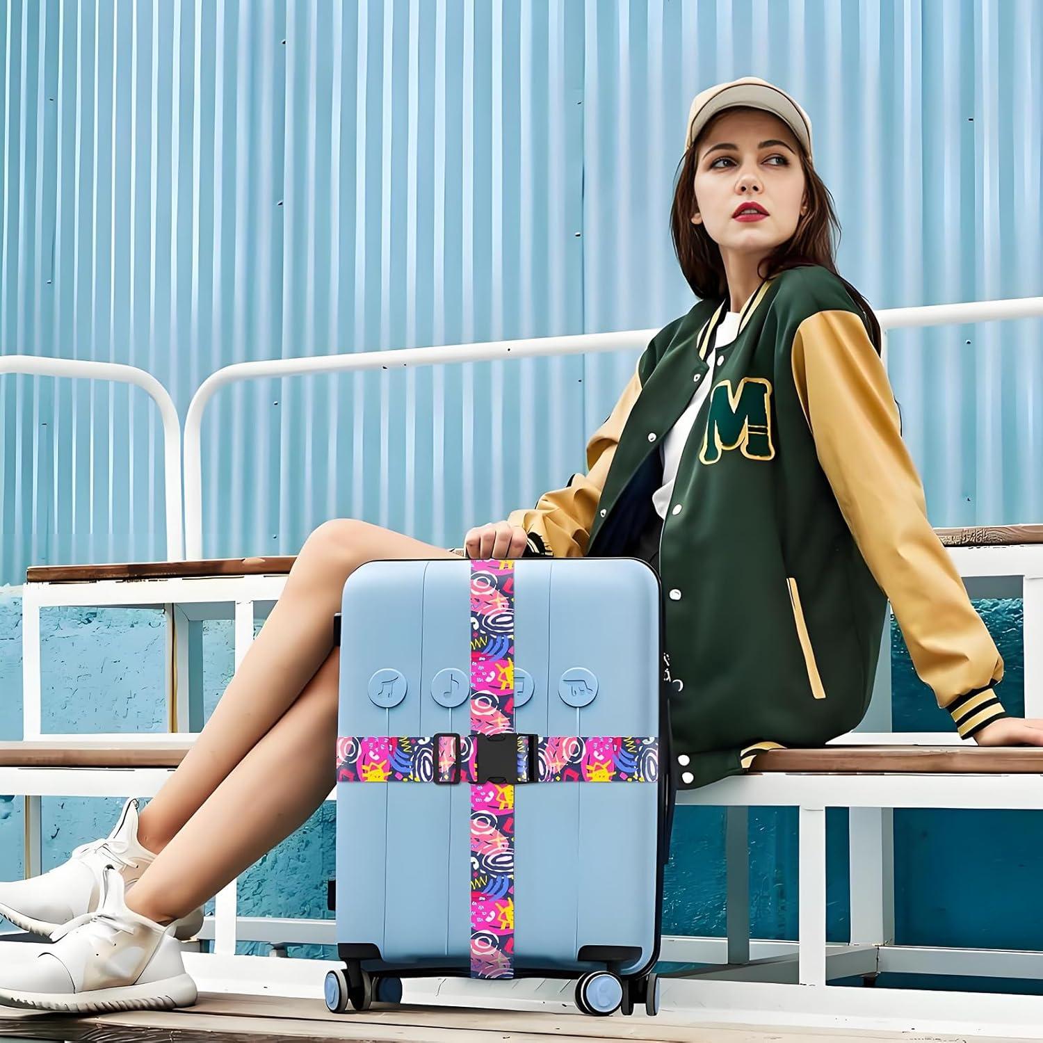 Correas de Equipaje Nemubao 2-LSFS187 Ajustables 0.91-1.83m