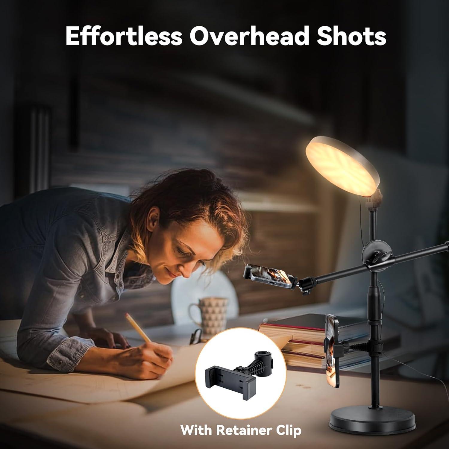 Luz de Anillo LED UTEBIT 15.24 cm Regulable para Video