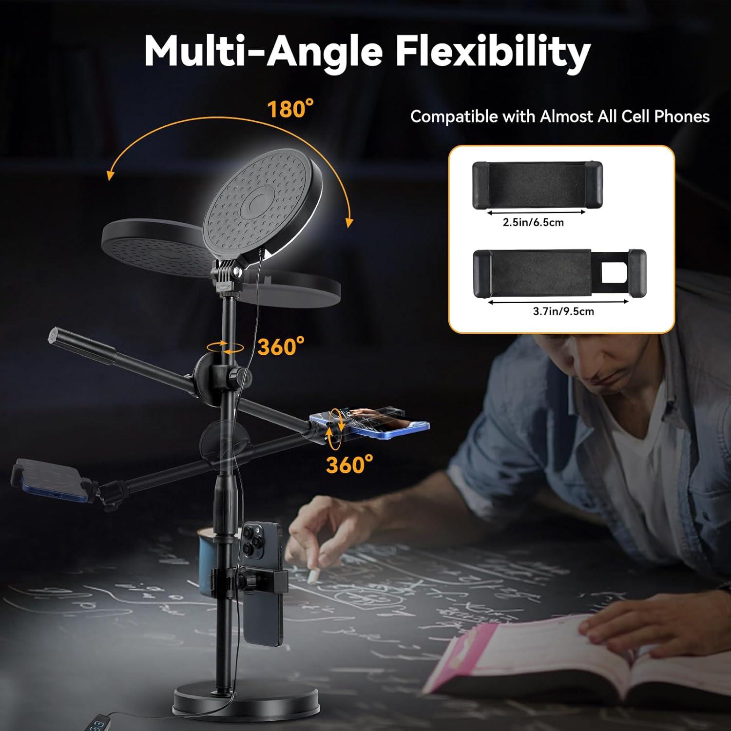 Luz de Anillo LED UTEBIT 15.24 cm Regulable para Video