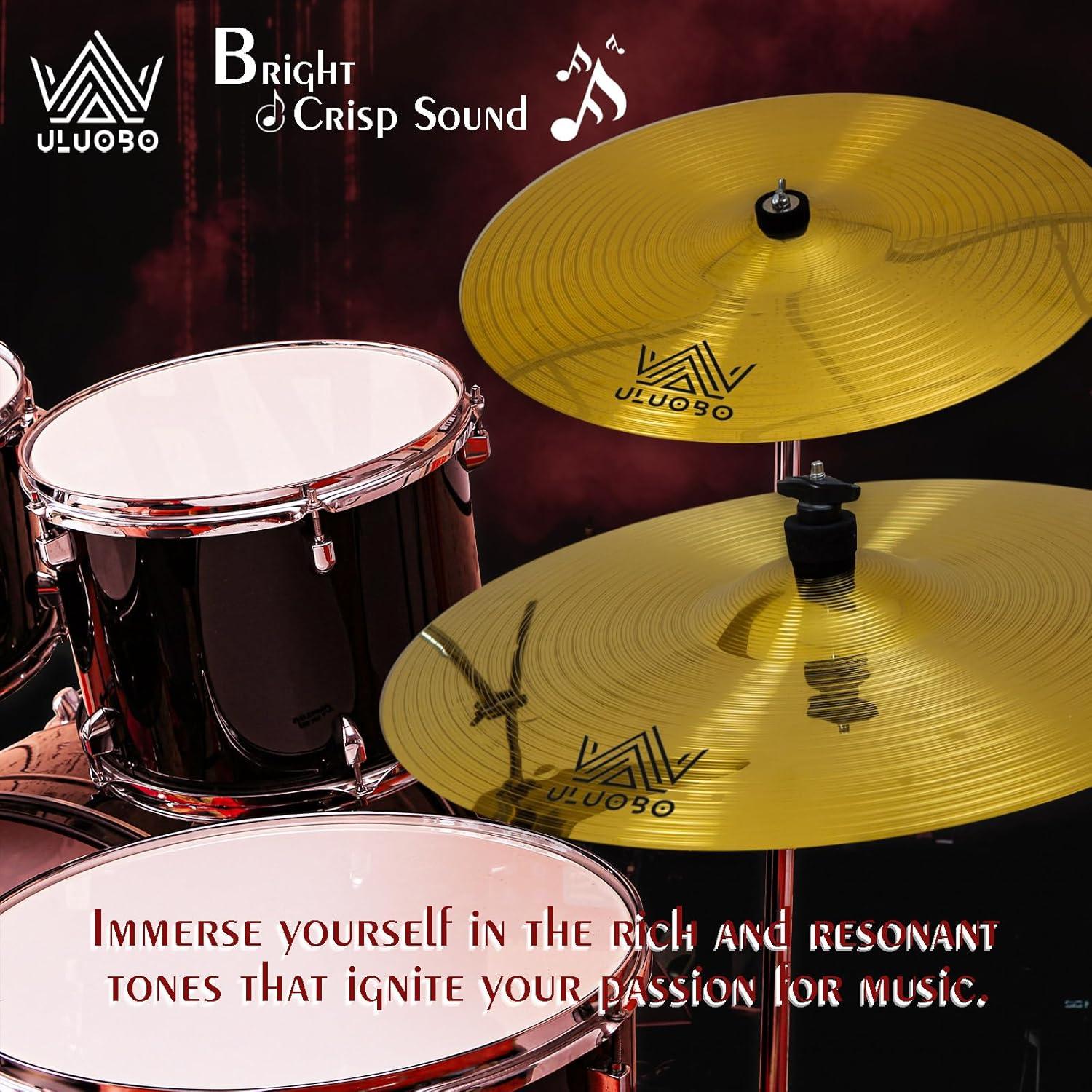 Set de Platillos de Batería ULUOBO 6 Piezas 10-20 cm