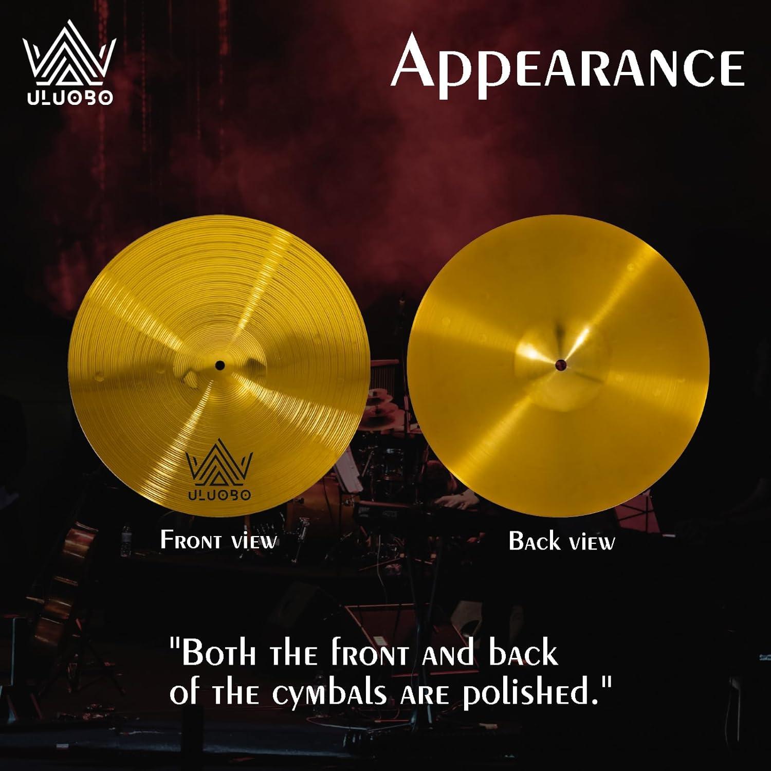 Set de Platillos de Batería ULUOBO 6 Piezas 10-20 cm