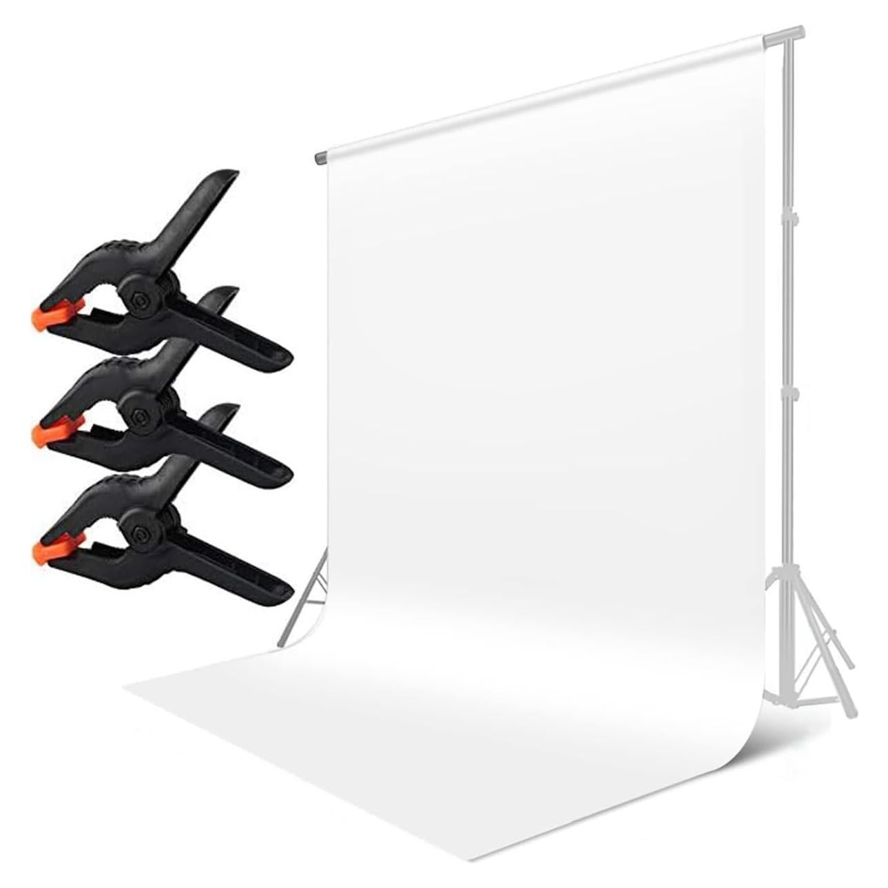 Fondo de Tela Blanca Sin Costuras WODO 1.5x3m para Fotografía