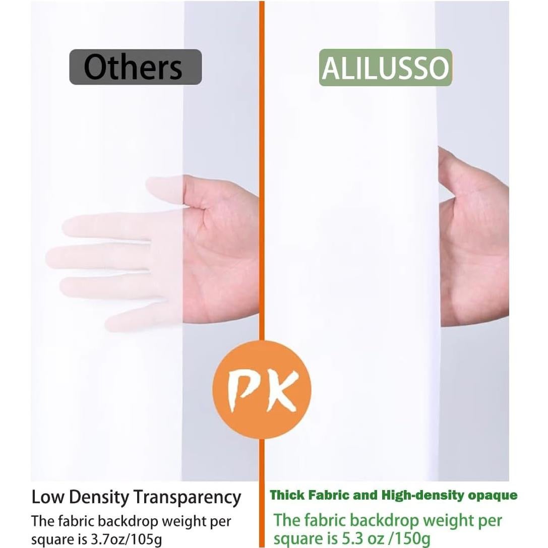 Fondo de Tela Blanca Sin Costuras WODO 1.5x3m para Fotografía