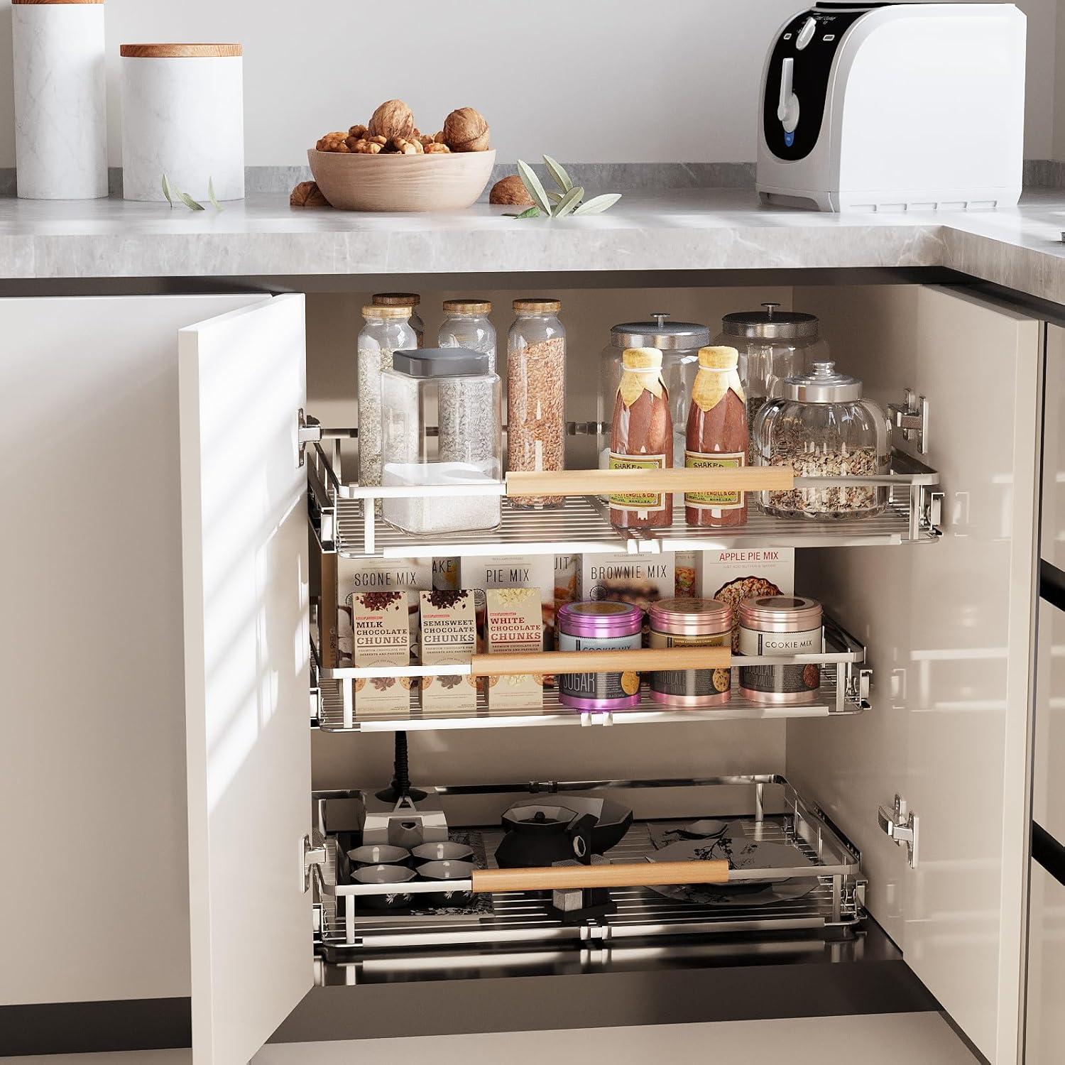 Organizador de Gabinete Expandible jkxoo 30-45.7 cm 2Pack