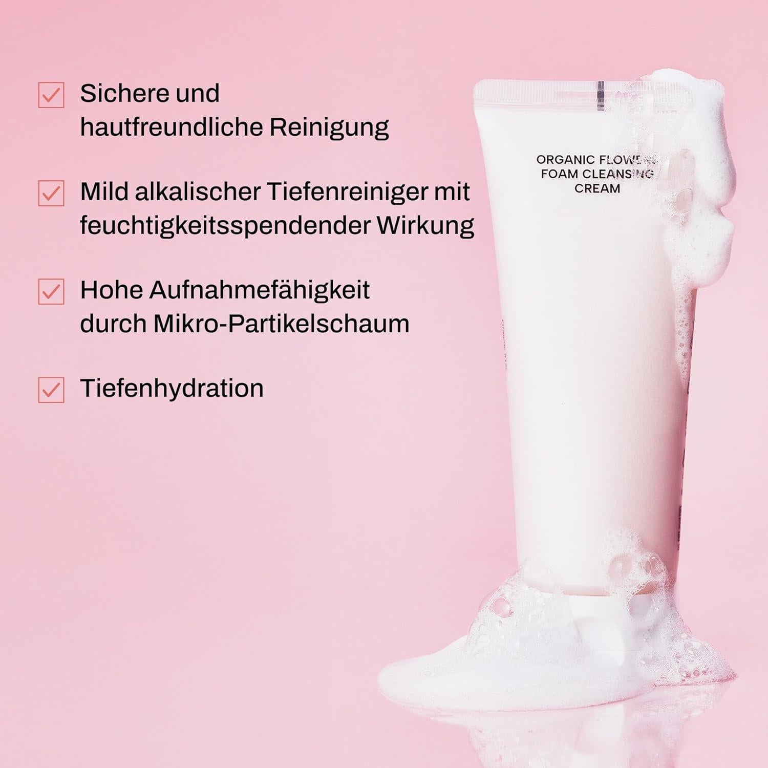 Crema Limpiadora Espumosa Whamisa 150ml - Orgánica y Vegana