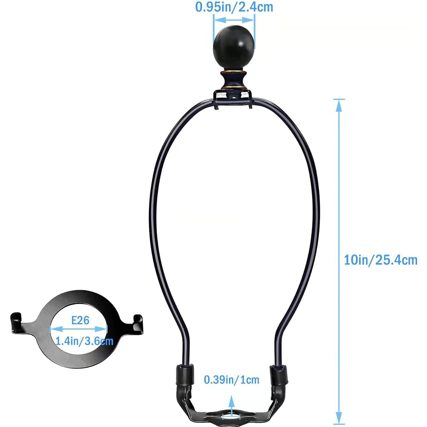 Soporte de Lámpara ECUDIS 25,4 cm con Remate de Bola