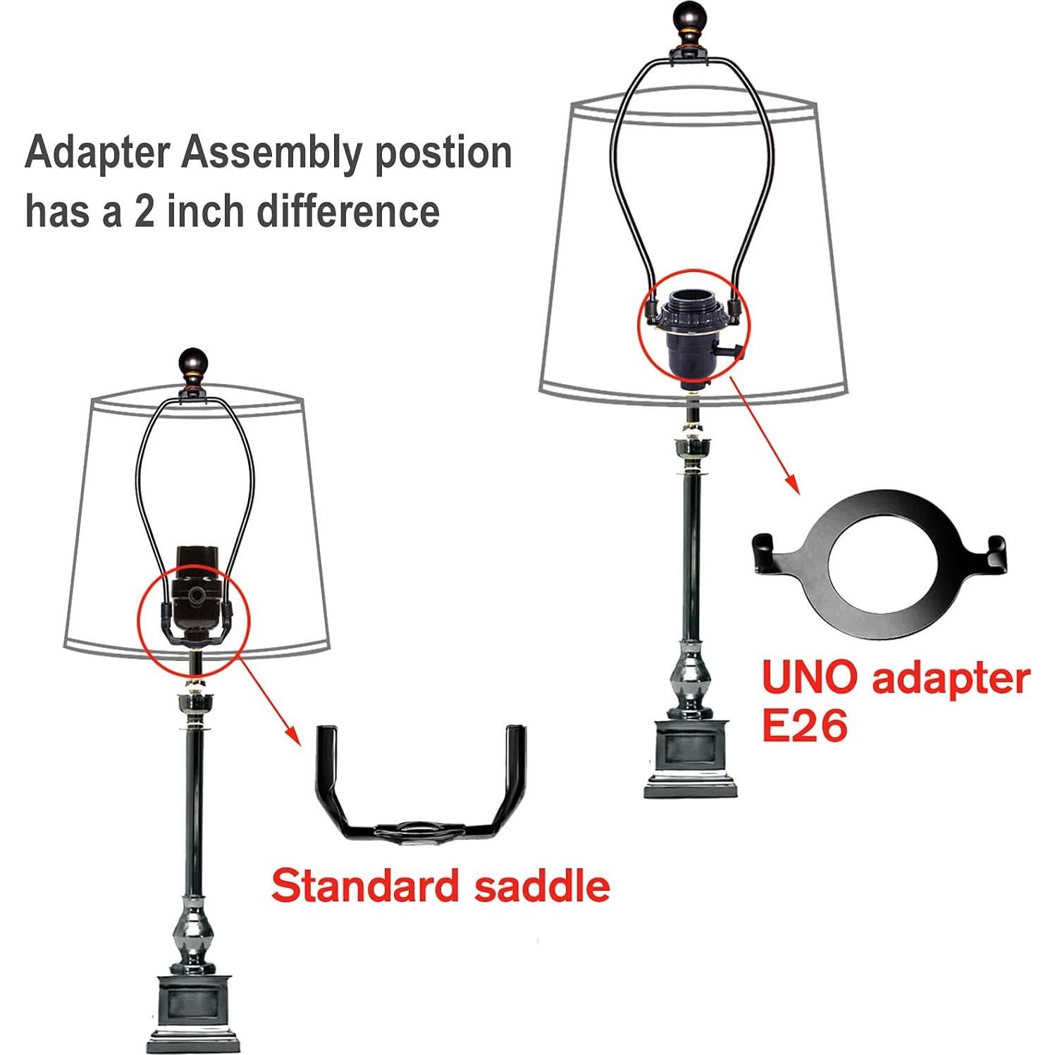 Soporte de Lámpara ECUDIS 25,4 cm con Remate de Bola
