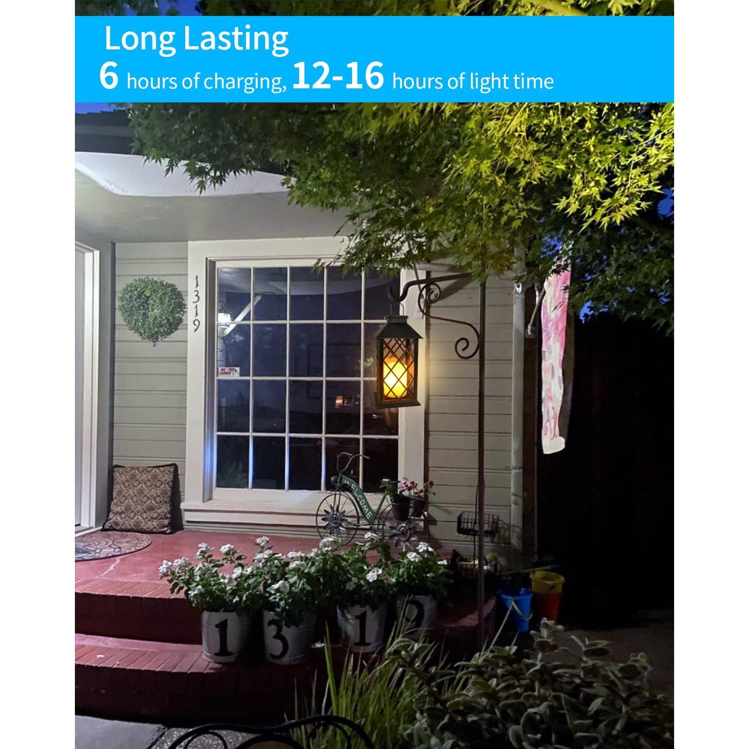 Linterna Solar SHYMERY 2 Pzas 35.56 cm LED Impermeable