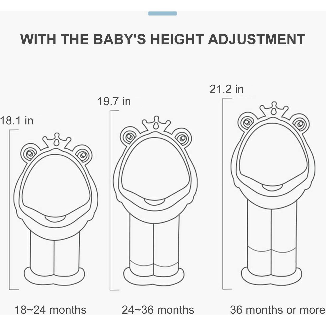 Orinal de Entrenamiento para Niños Azul Profundo Ajustable