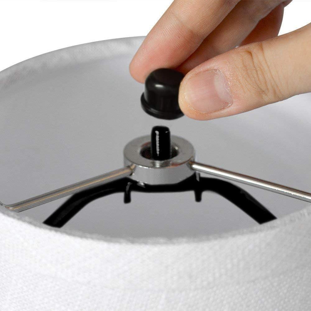 Soporte de Lámpara RddenIy E26 17.78 cm Negro Metal