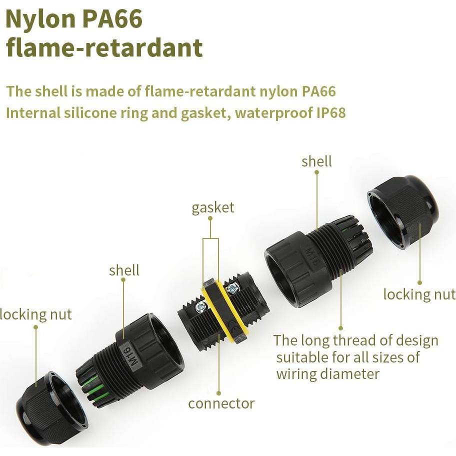 Caja de Conexiones Exterior 2 Vías IP68 HFJY - Paquete de 5