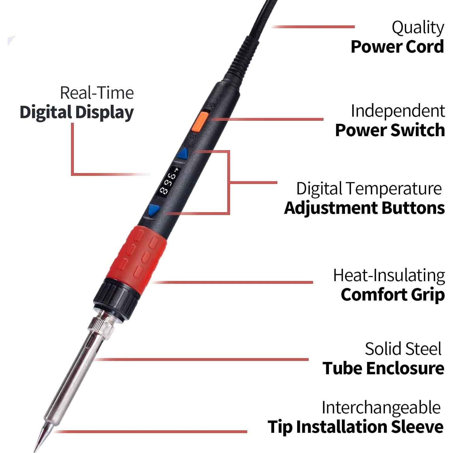 Soldador YIHUA 928D-III 110W Digital con Control de Temp.