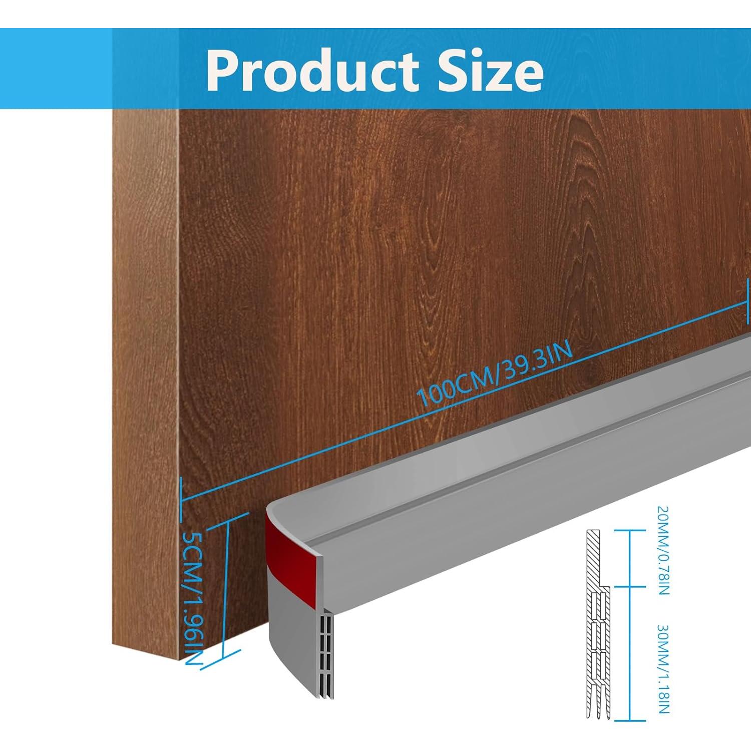 Sellador de Corrientes de Aire Ainiv 95.24 cm x 4.98 cm Gris