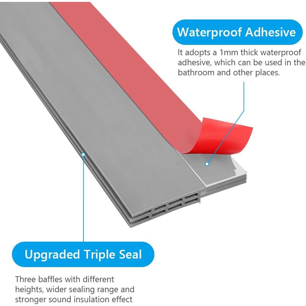 Sellador de Corrientes de Aire Ainiv 95.24 cm x 4.98 cm Gris