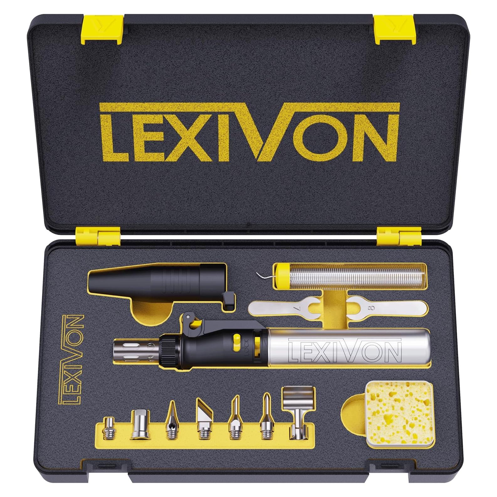 Kit Soldador a Butano LEXIVON LX-770 13 Piezas Portátil