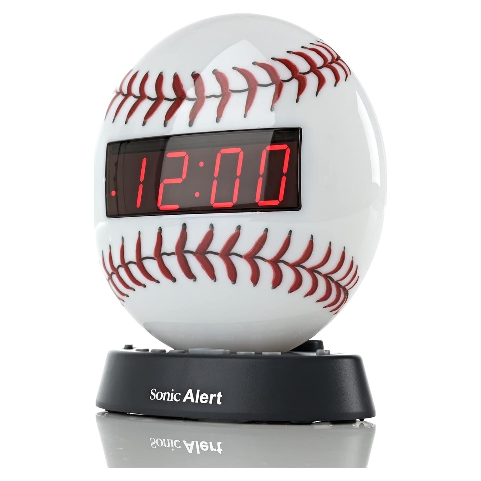 Reloj Despertador Digital Sonic Alert Béisbol - Volumen Ajustable