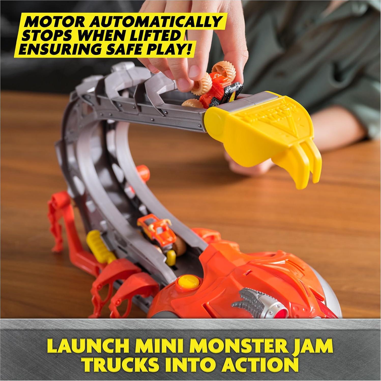 Monster Jam Mini, El Toro Loco Venom Velocity Scorpion Playset, 2 Exclusive Die-Cast El Toro Loco and Max-D Monster Truck, Kids Toys for Boys Ages 3 and Up