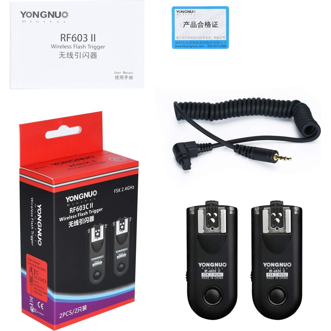 Disparador Inalámbrico Yongnuo RF-603II C3 para Canon DSLR