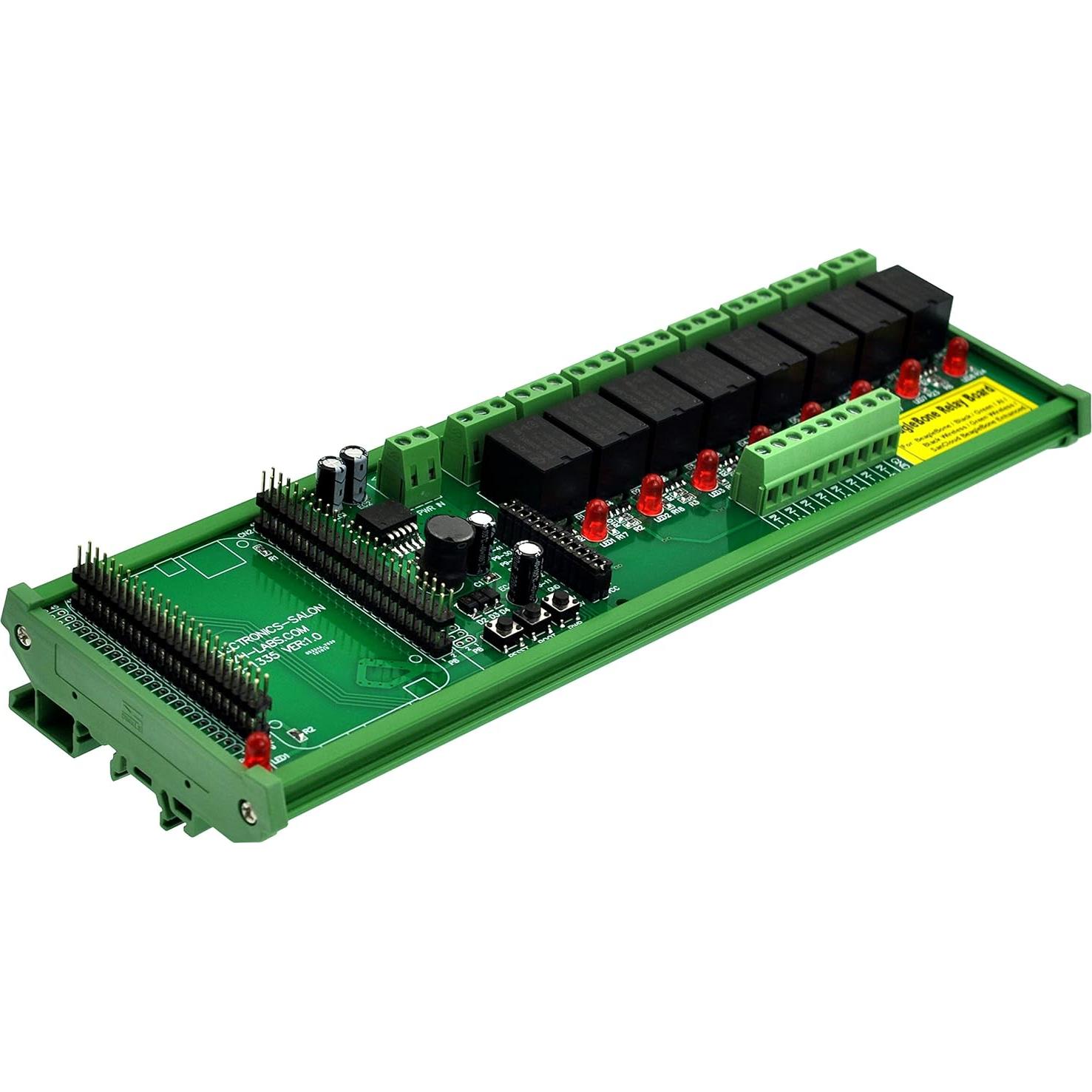 Módulo Relé de Potencia IoT DIN 8 SPDT CZH-LABS para BeagleBone