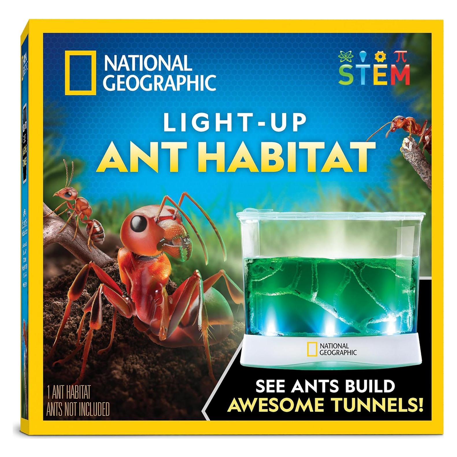 Terrario de Hormigas National Geographic - Iluminado y con Lentes