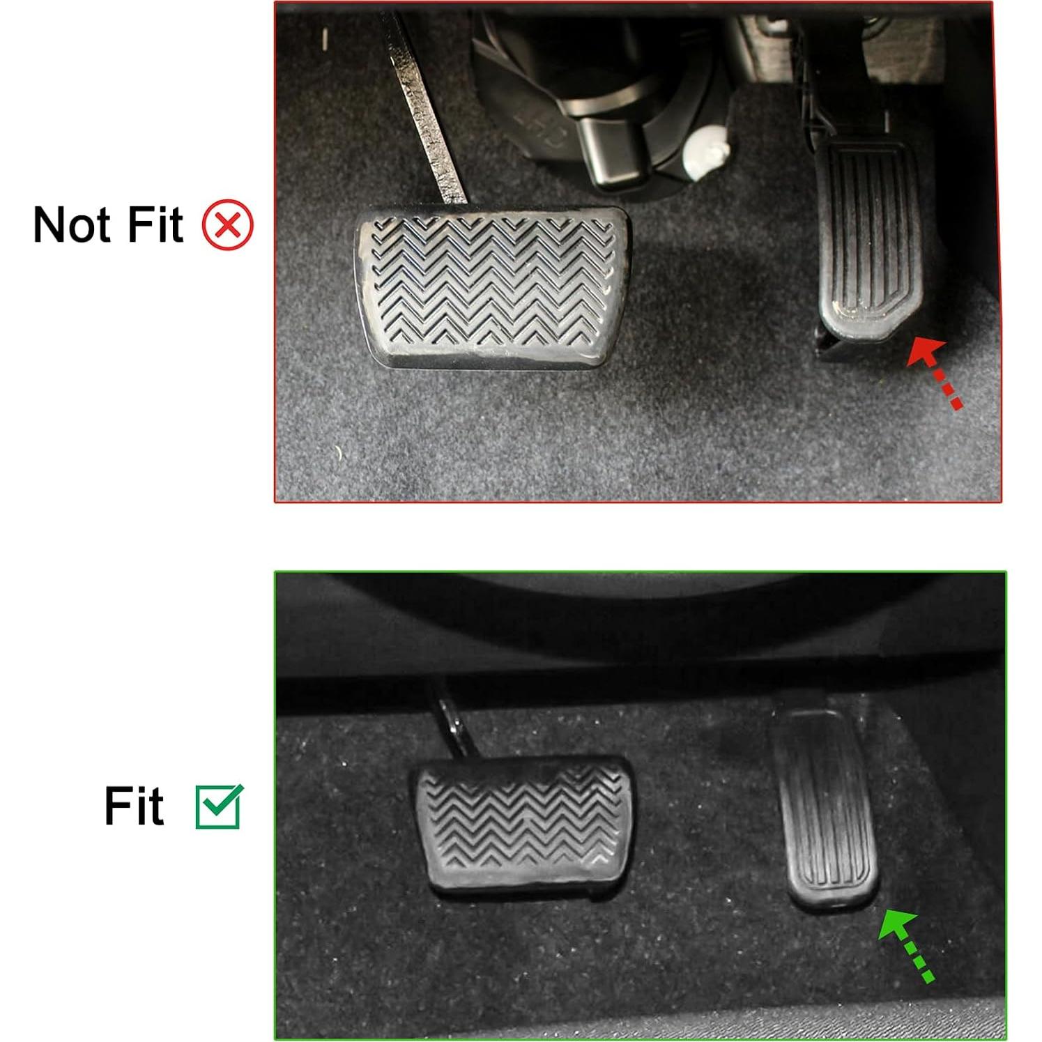 Cubiertas de Pedales Antideslizantes CKE para Toyota Corolla 2019-2025 y Cross 2022-2025 - Rojo
