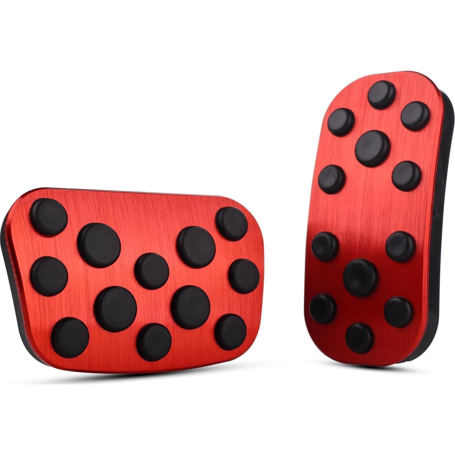 Cubiertas de Pedales Antideslizantes CKE para Toyota Corolla 2019-2025 y Cross 2022-2025 - Rojo