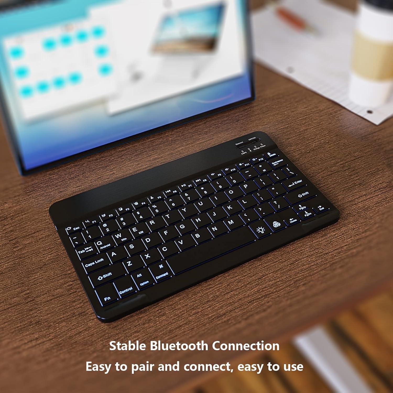 Teclado Bluetooth Retroiluminado 7 Colores para iPad 11 Gen