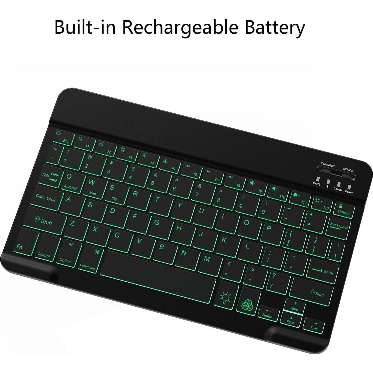 Teclado Bluetooth Retroiluminado 7 Colores para iPad 11 Gen