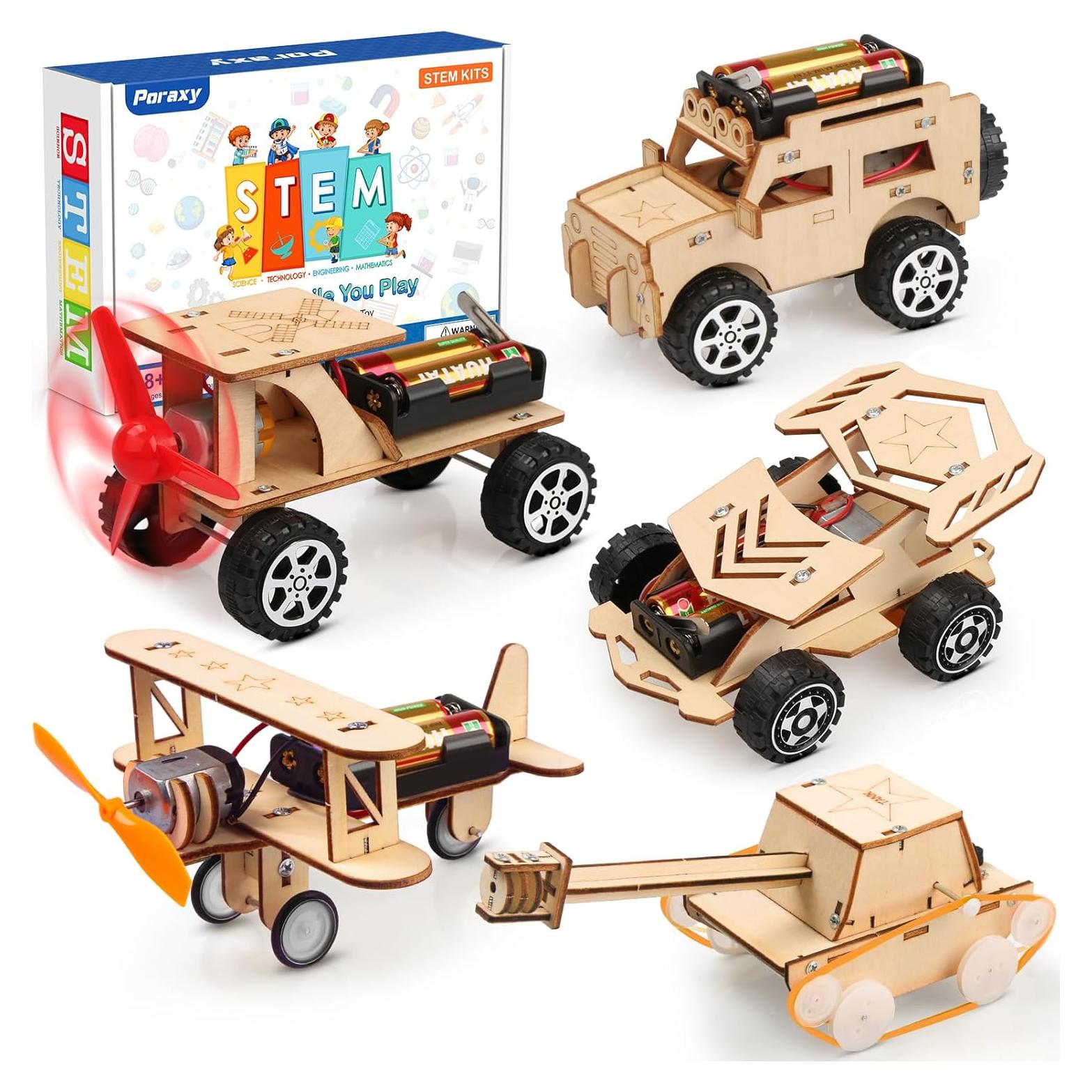 Kit STEM 5 en 1 Poraxy para Niños 8-12 Años - Construcción