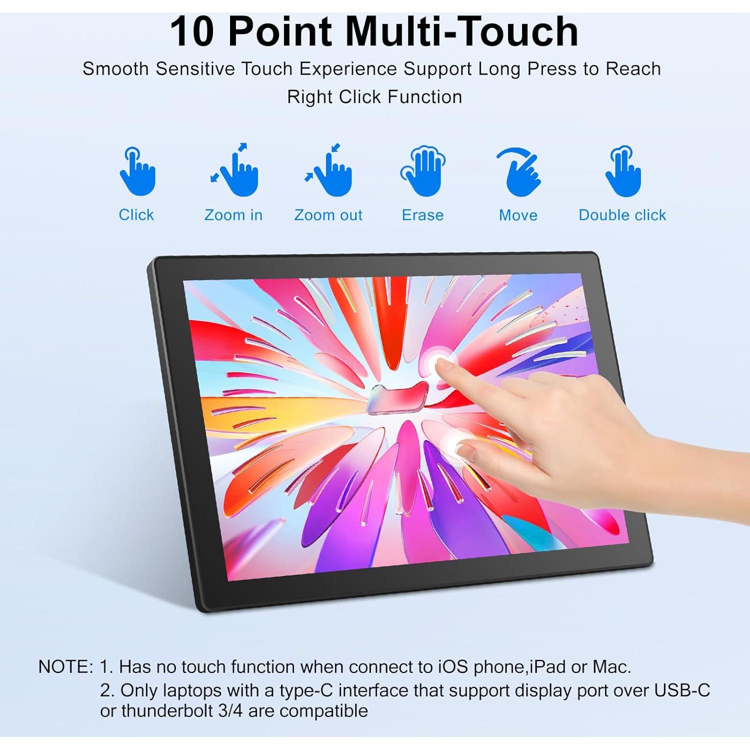 Monitor Táctil 10.1" XBONFIRE 1920x1200 HDMI IPS